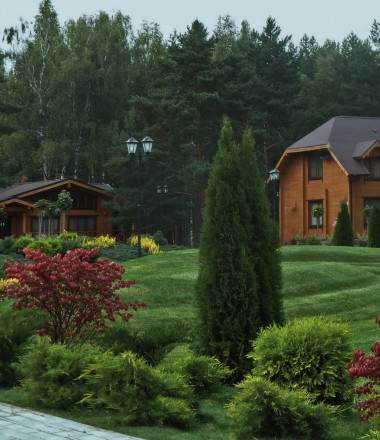 Ландшафтный дизайн базы отдыха - заказать проектирование дома отдыха в Москве от Landshaftm